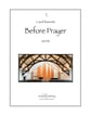 Before Prayer SATB choral sheet music cover